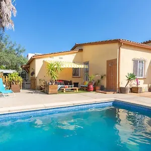 S46-casa De Vacaciones Climatizada Con Piscina, En El Centro Junto Al Mar, Barbacoa Y Wiifi Hébergement de vacances